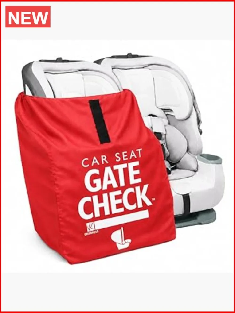 Gate Check Travel Bag for Car Seats, AirTag Compatible
